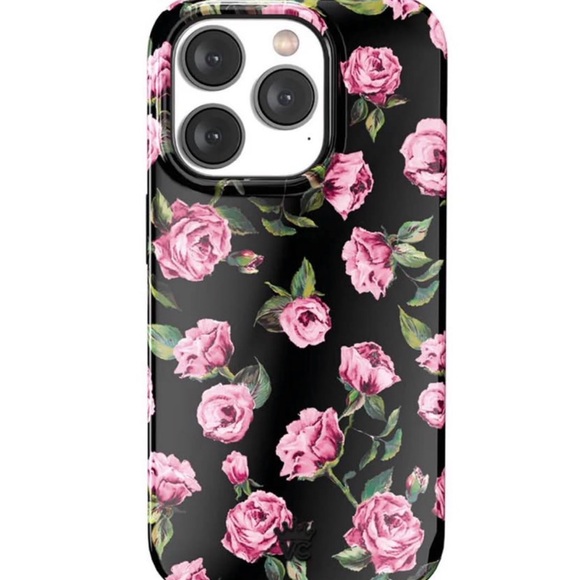 Velvet Caviar - Apple iPhone 16 Pro / Pink Rose Floral Case & MagSafe Grip Ring - Picture 2 of 3